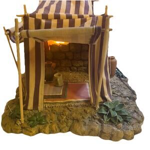 Fontanini Nativity Village Addition, The King's Purple Tent 50251 Vintage